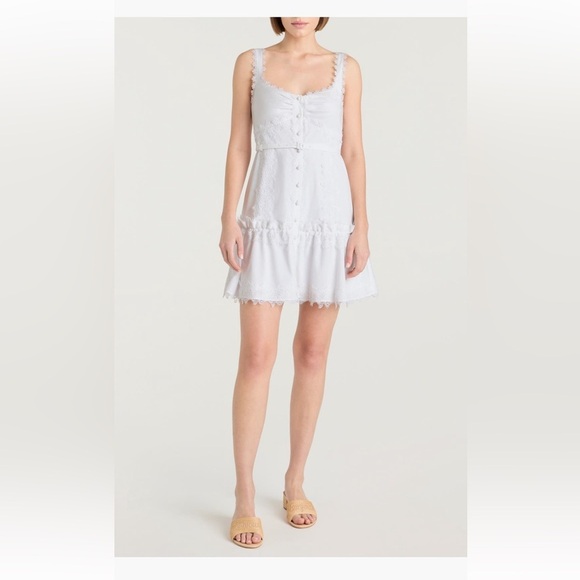 cinq a sept Dresses & Skirts - Cinq a Sept Aziza Lace Embellished Mini Dress Sleeveless Women's Size 4 NWT